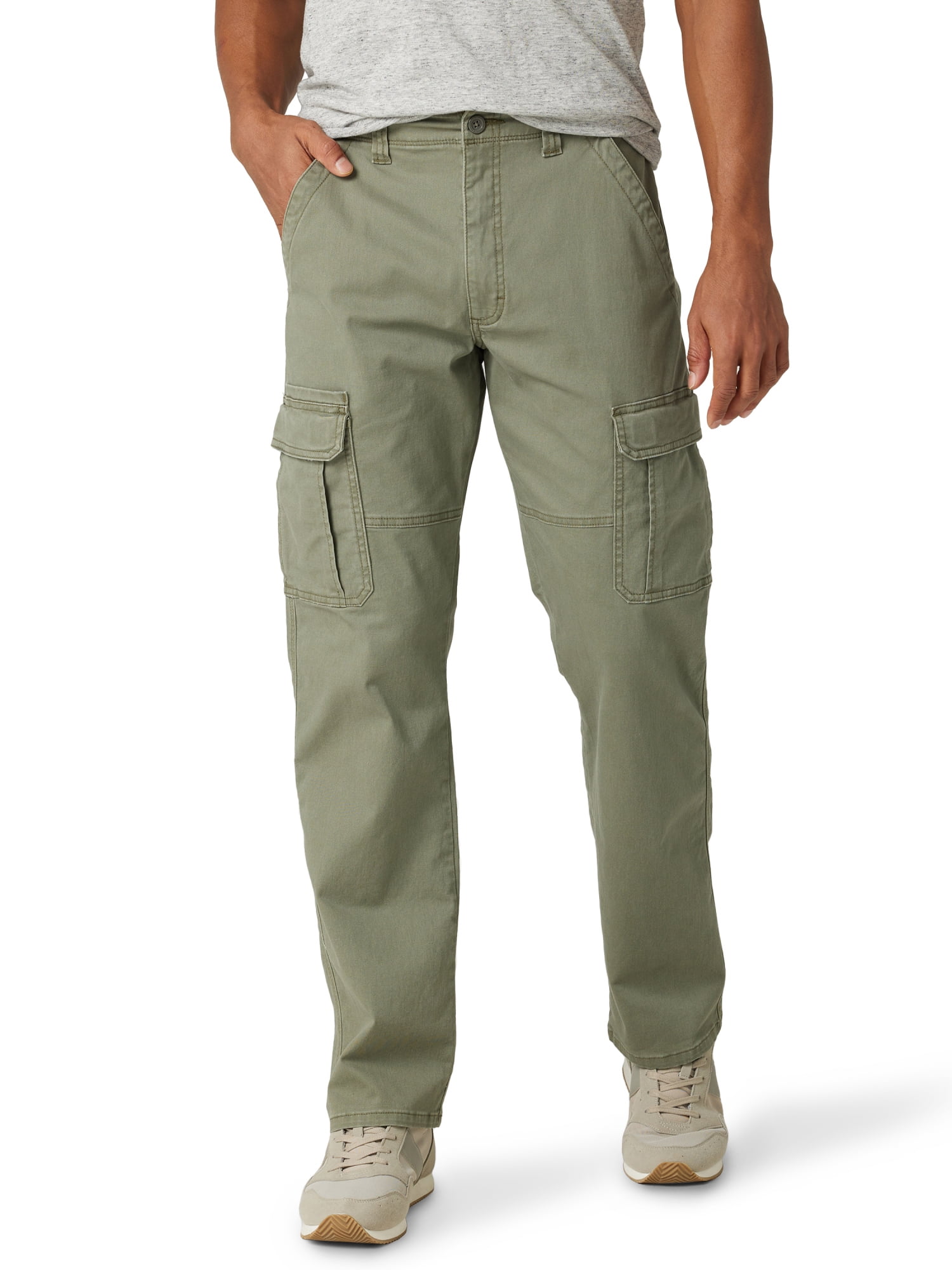 Mens Wrangler Relaxed Fit Stretch Cargo Pants Tan Size 38x30 Relaxed Seat  for sale online | eBay
